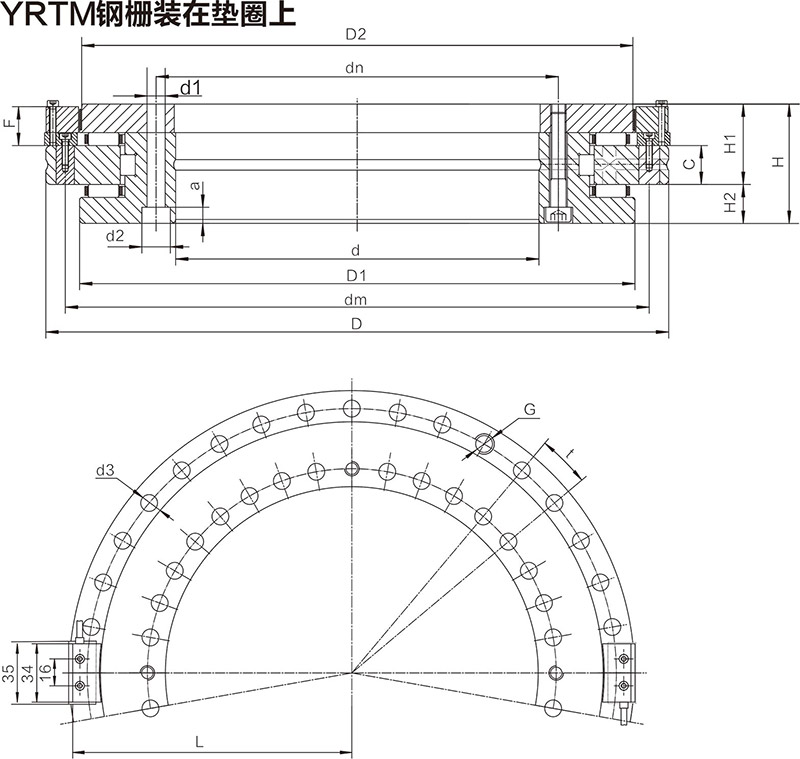 YRTM轉(zhuǎn)臺軸承(圖1)